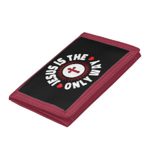 Jesus Is The Only Way Christianity Tri-fold Wallet