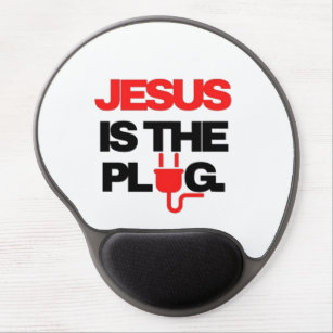 Jesus is the Plug Mouse Pad