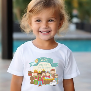 "Jesus is the reason 4 the season" Nativity Scene T-Shirt