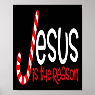 Jesus Is The Reason Christian Religious Christmas Poster