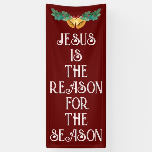 JESUS IS THE REASON CHRISTMAS DOOR BANNER