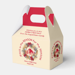 JESUS IS THE REASON Christmas Favor Box