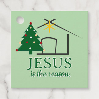 Jesus is the Reason Christmas Favor Tags