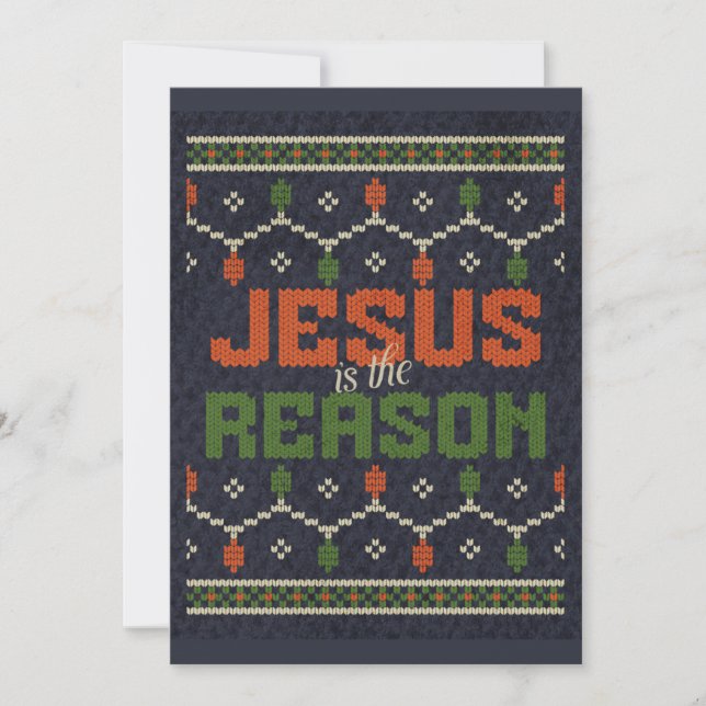 Jesus is the Reason Christmas Holiday Card (Front)