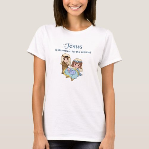 Jesus is the Reason Christmas Nativity Shirt