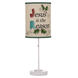 Jesus is the Reason Christmas Table Lamp