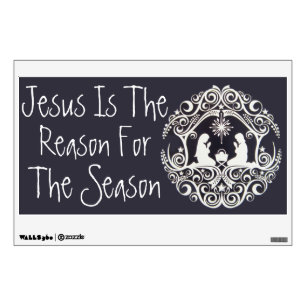 Jesus Is The Reason Christmas wall decal