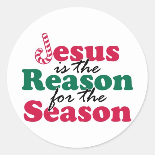 Jesus is the Reason Classic Round Sticker