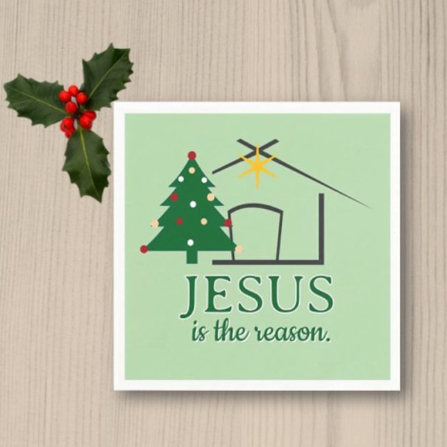 Jesus is the Reason Faith based Napkins (Creator Uploaded)