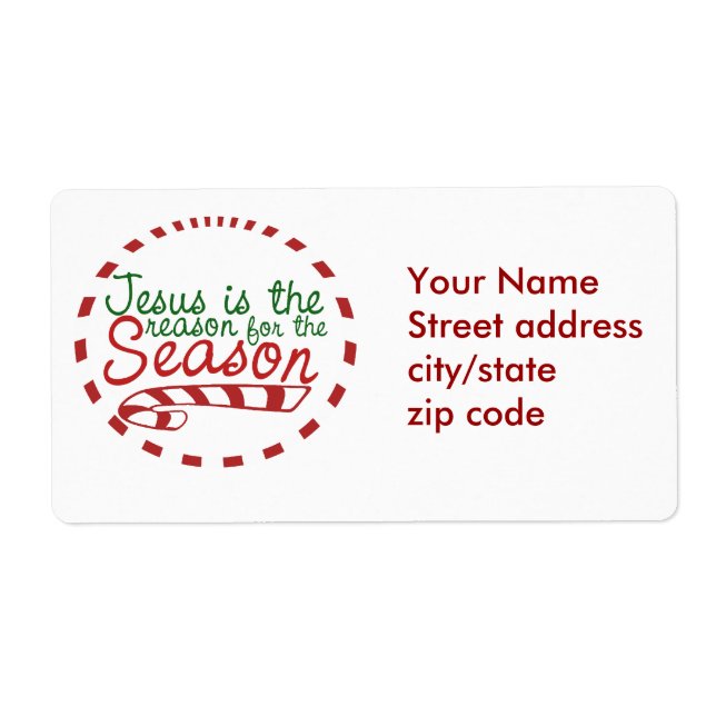 Jesus is the Reason for Christmas Season Label (Front)