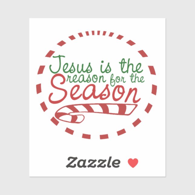 Jesus is the Reason for Christmas Season Sticker (Sheet)