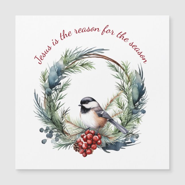 JESUS IS THE REASON FOR SEASON Christmas quote (Front)