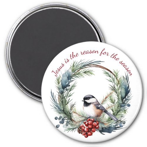 JESUS IS THE REASON FOR SEASON Christmas quote Magnet