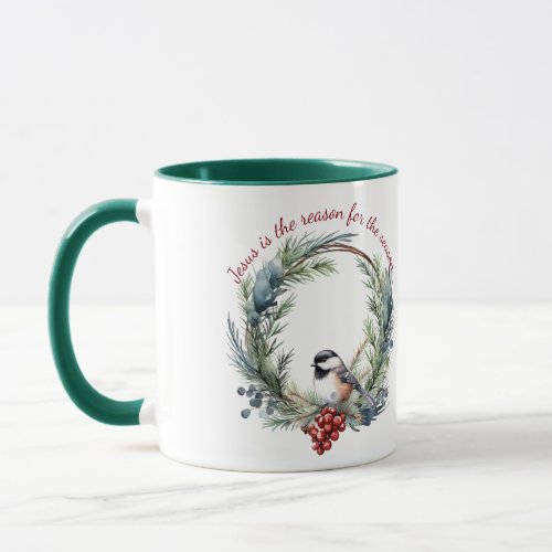 JESUS IS THE REASON FOR SEASON Christmas quote Mug