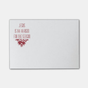 JESUS IS THE REASON FOR SEASON Christmas quote Post-it Notes