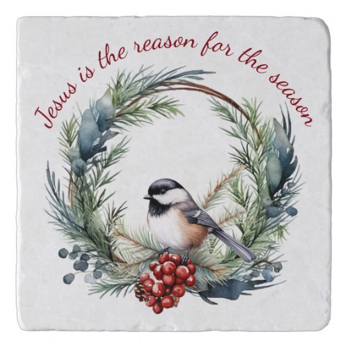 JESUS IS THE REASON FOR SEASON Christmas quote Trivet