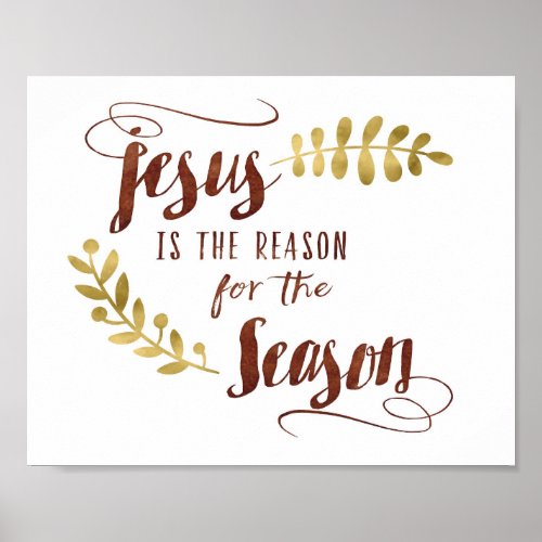 Jesus Is the Reason for the Season Art Poster