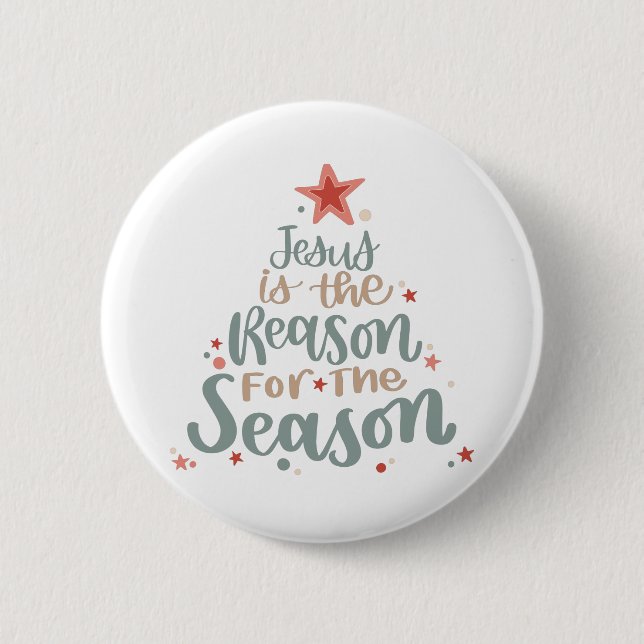 Jesus is the Reason for the Season Button (Front)