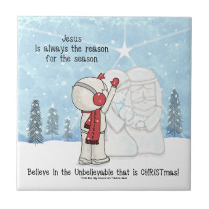 Jesus is the Reason for the Season Ceramic Tile