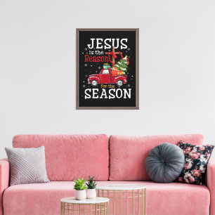 Jesus is The Reason for The Season Christian Faith Canvas Print