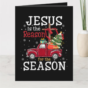 Jesus is The Reason for The Season Christian Faith Card