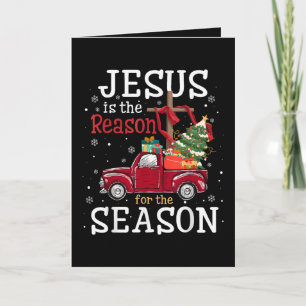 Jesus is The Reason for The Season Christian Faith Holiday Card