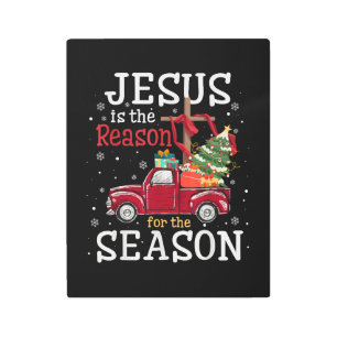 Jesus is The Reason for The Season Christian Faith Metal Print