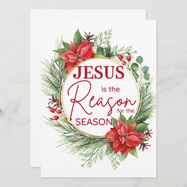 Jesus is the Reason for the Season Christmas (Front/Back)