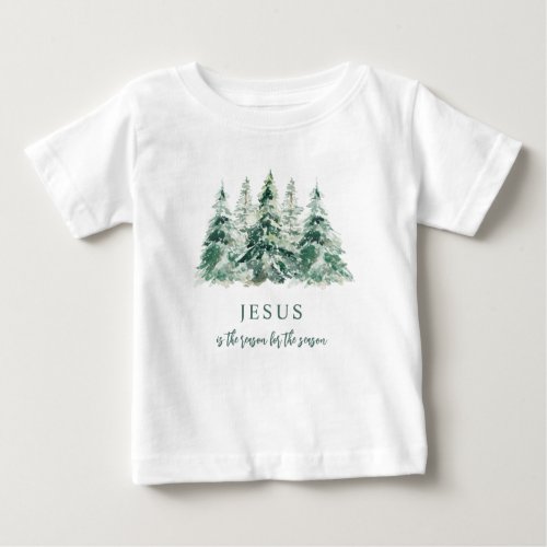 Jesus is the Reason for the Season Christmas Baby T_Shirt
