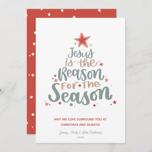 Jesus is the Reason for the Season Christmas Card