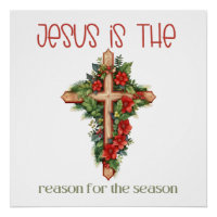 Jesus is the reason for the season Christmas cross