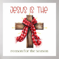 Jesus is the reason for the season Christmas cross