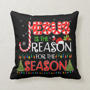 Jesus Is The Reason For The Season Christmas Gifts Throw Pillow