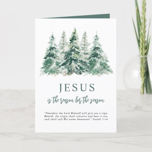 Jesus is the Reason for the Season Christmas Holiday Card