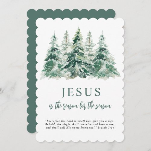 Jesus is the Reason for the Season Christmas Holiday Card