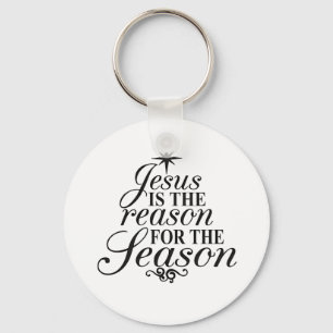 Jesus Is The Reason For The Season Christmas Keychain
