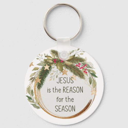 Jesus is the reason for the season Christmas  Keychain