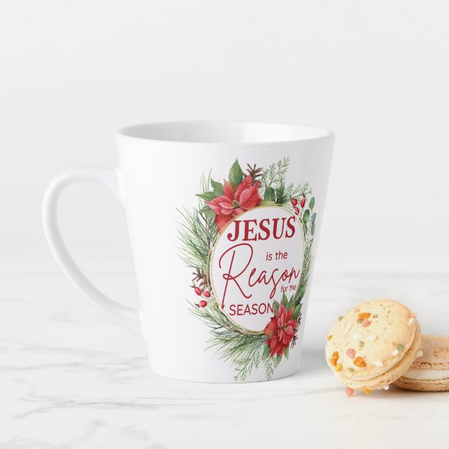 Jesus is the Reason for the Season Christmas Latte Mug (In Situ)