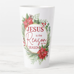 Jesus is the Reason for the Season Christmas Latte Mug