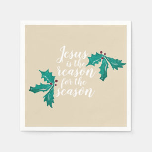 Jesus is the Reason for the Season Christmas Napkins