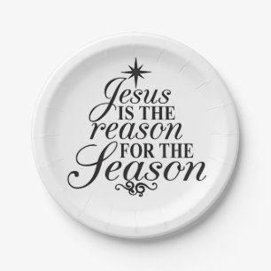 Jesus Is The Reason For The Season Christmas  Paper Plates