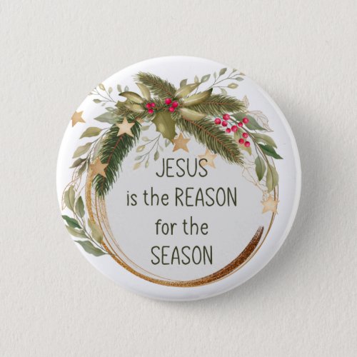 Jesus is the reason for the season Christmas Quote Button