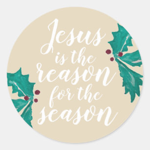 Jesus is the Reason for the Season Classic Round Sticker