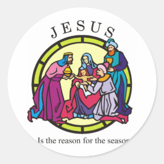 Jesus is the Reason for the Season Classic Round Sticker