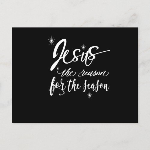 Jesus Is The Reason For The Season Contemporary Postcard