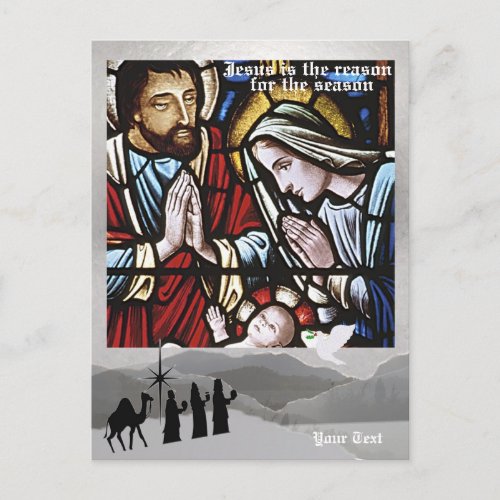 Jesus is the Reason for the Season _ Fifth Version Holiday Postcard