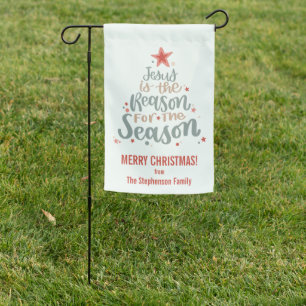 Jesus is the Reason for the Season Garden Flag