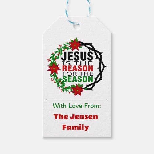 Jesus is the Reason for the Season Gift Tags