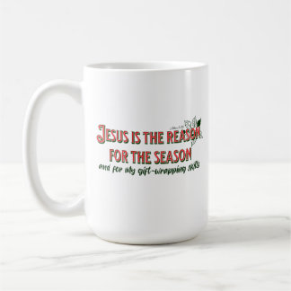 Jesus is The Reason For The Season- Gift-Wrapping Coffee Mug