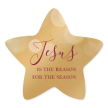 Jesus is the Reason for the Season Gold Christmas